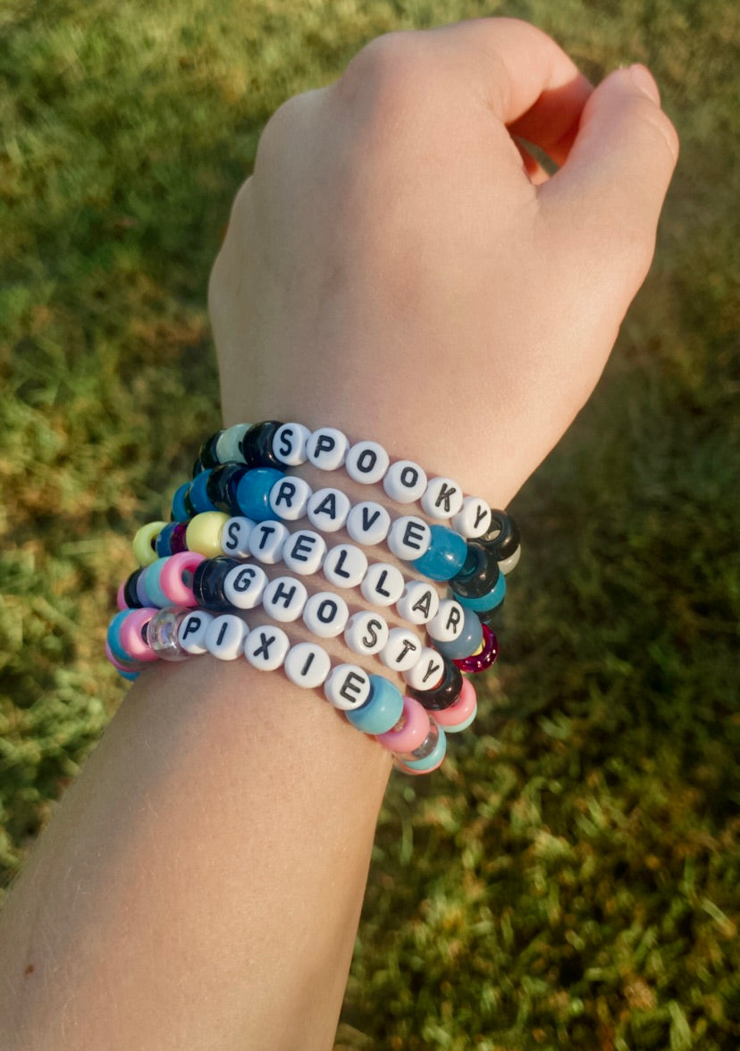 Rave Ready Kandi | Colorful Beaded Festival Bracelets (set or separate)