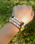 Earthbound Kandi Set | Green & Brown Rave Bracelets